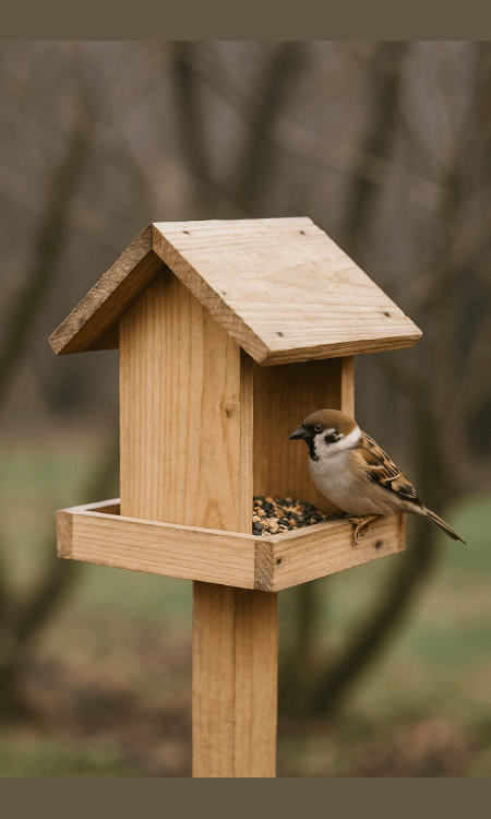 mangeoire en bois de palettes
