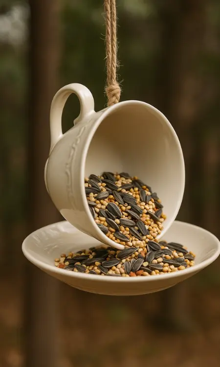 mangeoire tasse porcelaine