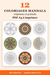 pin coloriage mandala 12 modeles